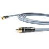 KABEL DO SUBWOOFERA Melodika Purple MDSW05G Gunmetal RCA-RCA 0,5m